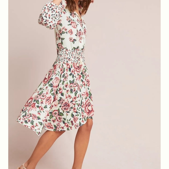 Anthropologie Dresses | Farm Rio Anabela Smocked Dresssize M | Poshmark